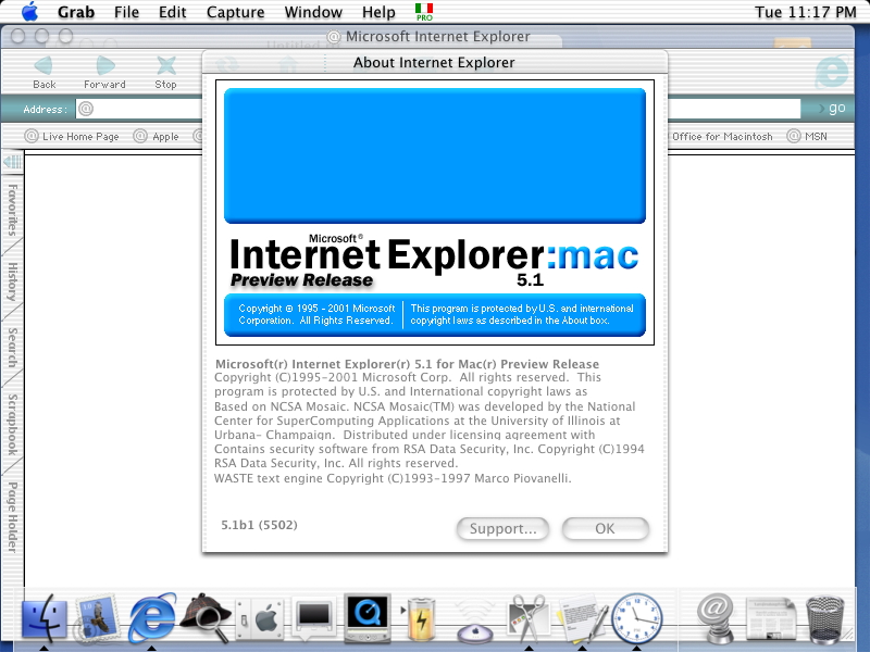 internet explorer for mac os x 10.12